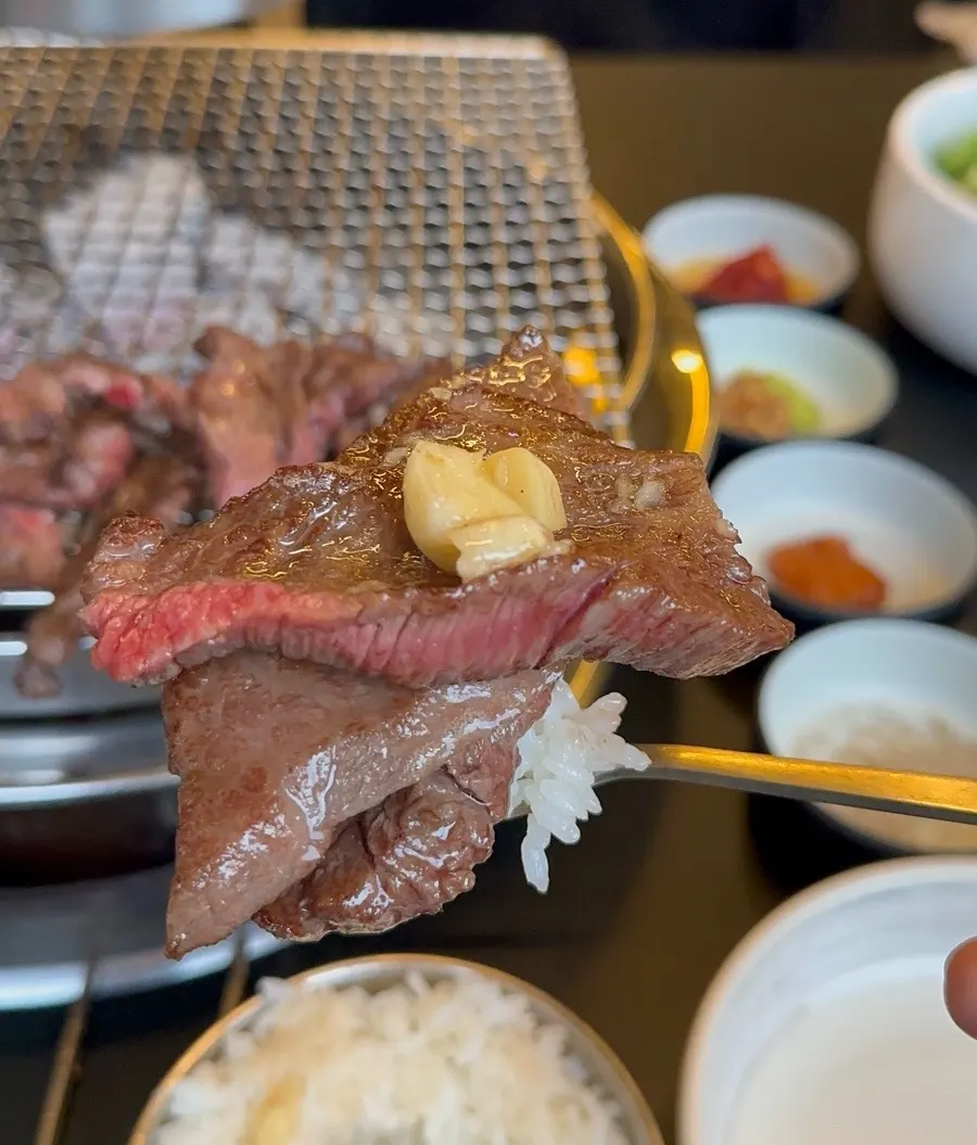 Close-up of nicely grilled manong galbisal