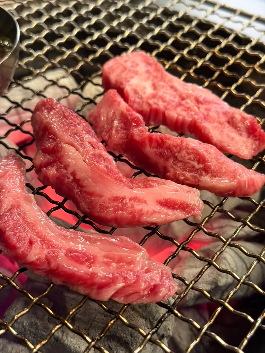 Raw hanwoo galbisal at Dolgyeok Hanwoo