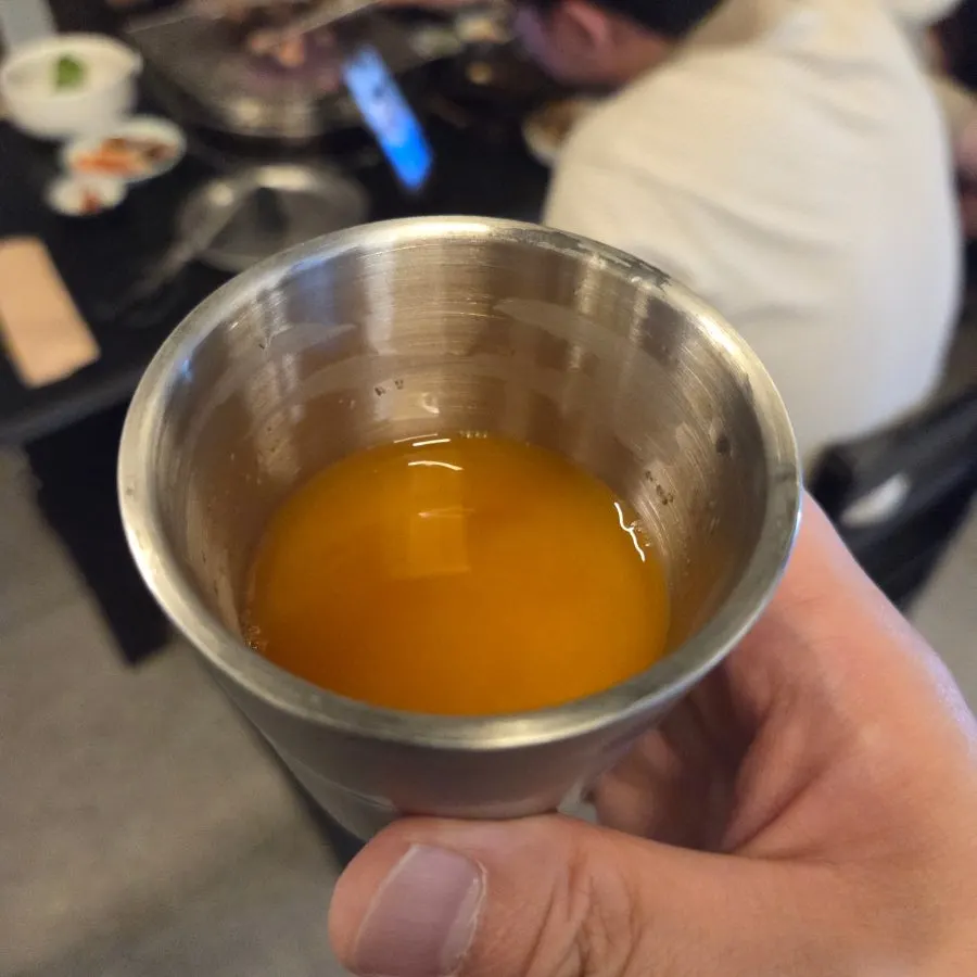 식후 서비스로 나온 구좌당근즙