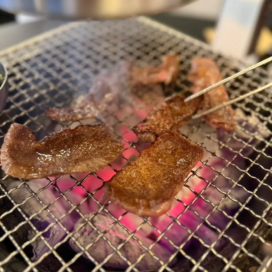 A browned piece of hanwoo galbisal