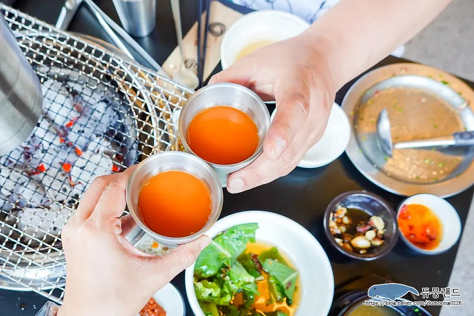 후식으로 나온 구좌 당근즙