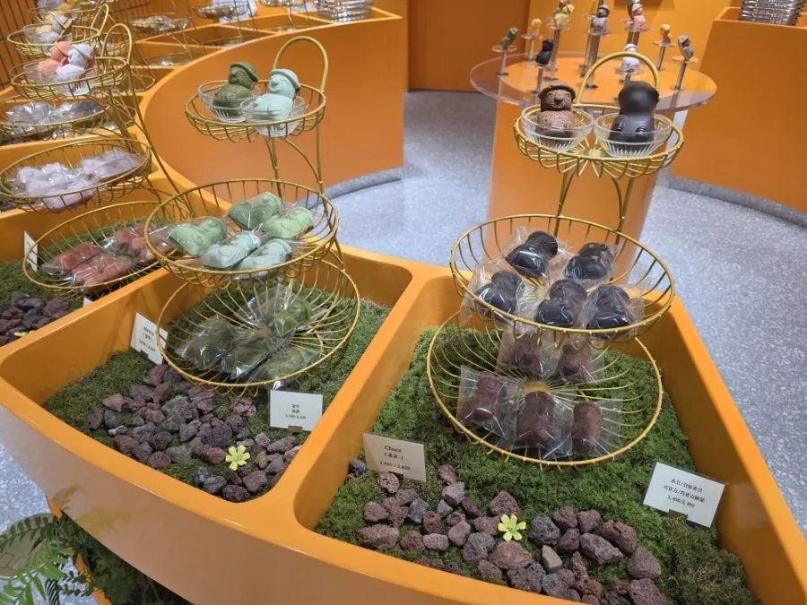 Product displays inside the Today Jeju shop