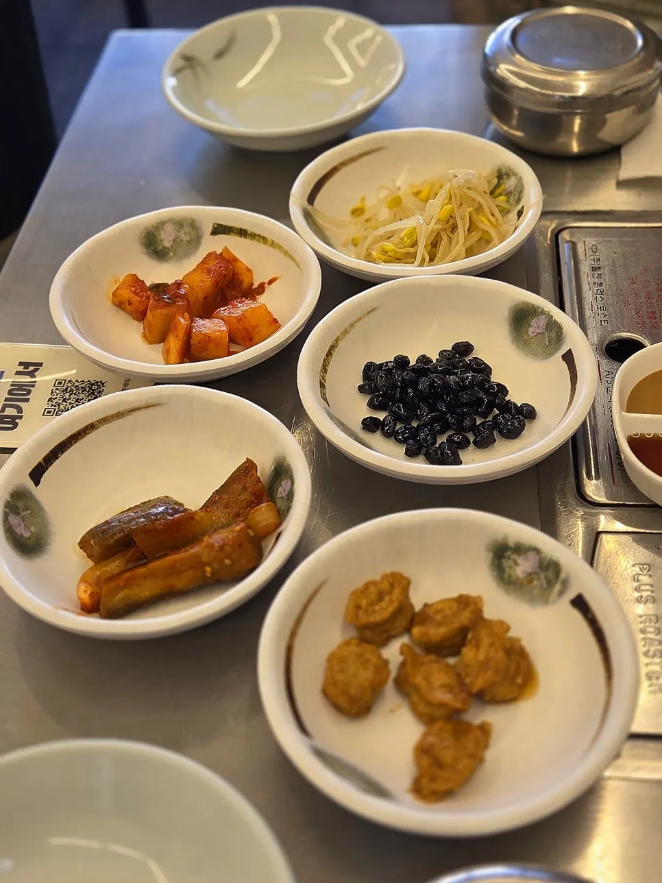 가지무침 오뎅볶음 콩자반 깍두기 콩나물 기본찬 5가지