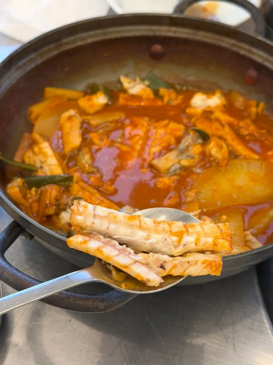갈치조림 양념에 비벼 먹는 밥