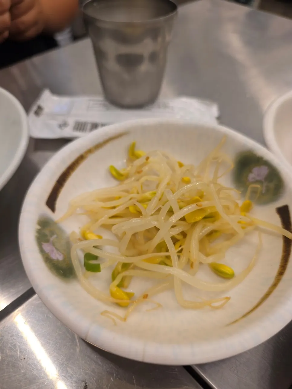 Seasoned seaweed side dish refilled multiple times