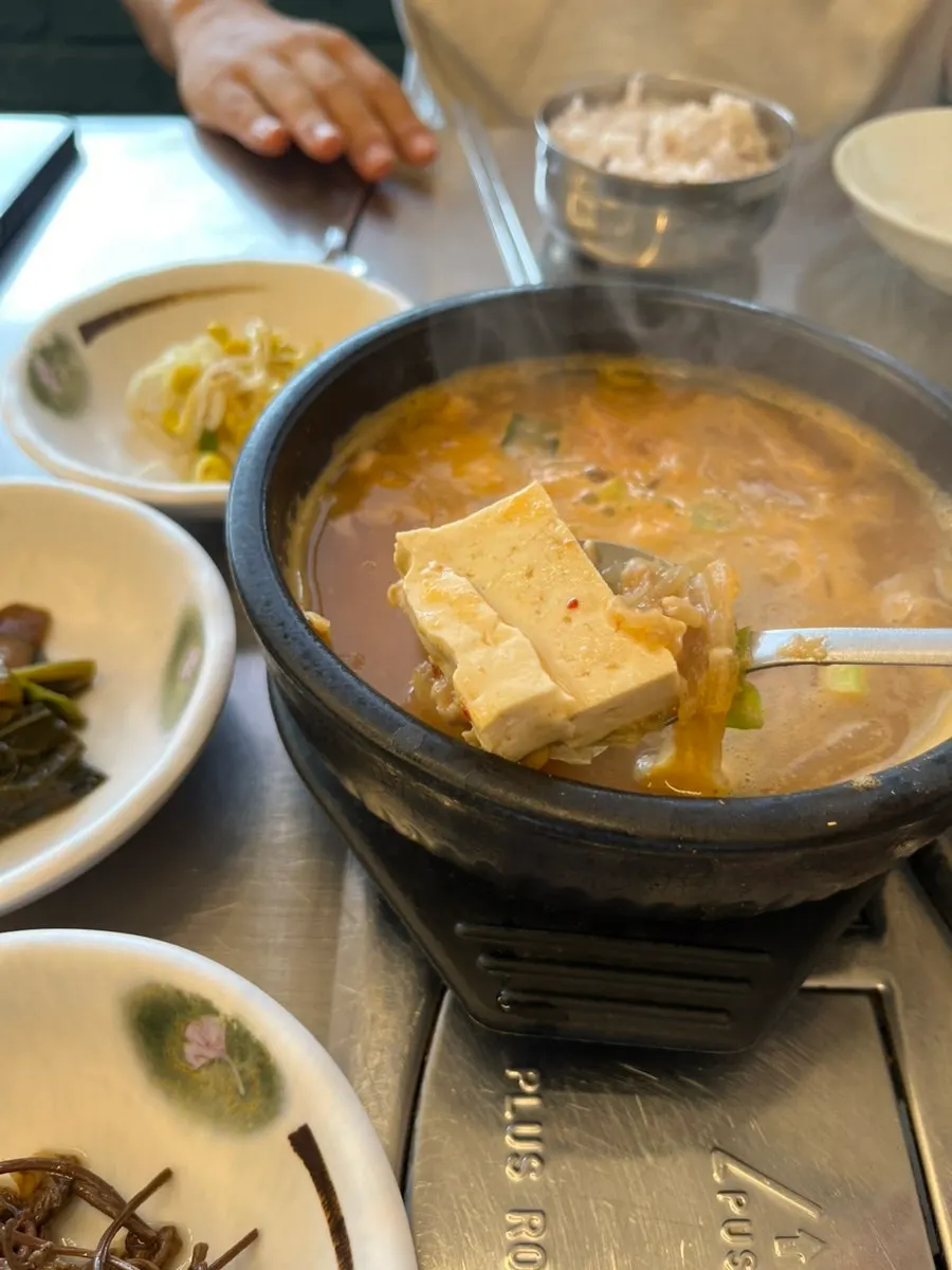 선택 가능한 찌개 청국장 한 그릇