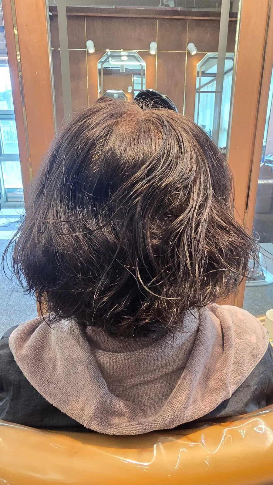 Applying the self-mixed texture-recovery perm base solution