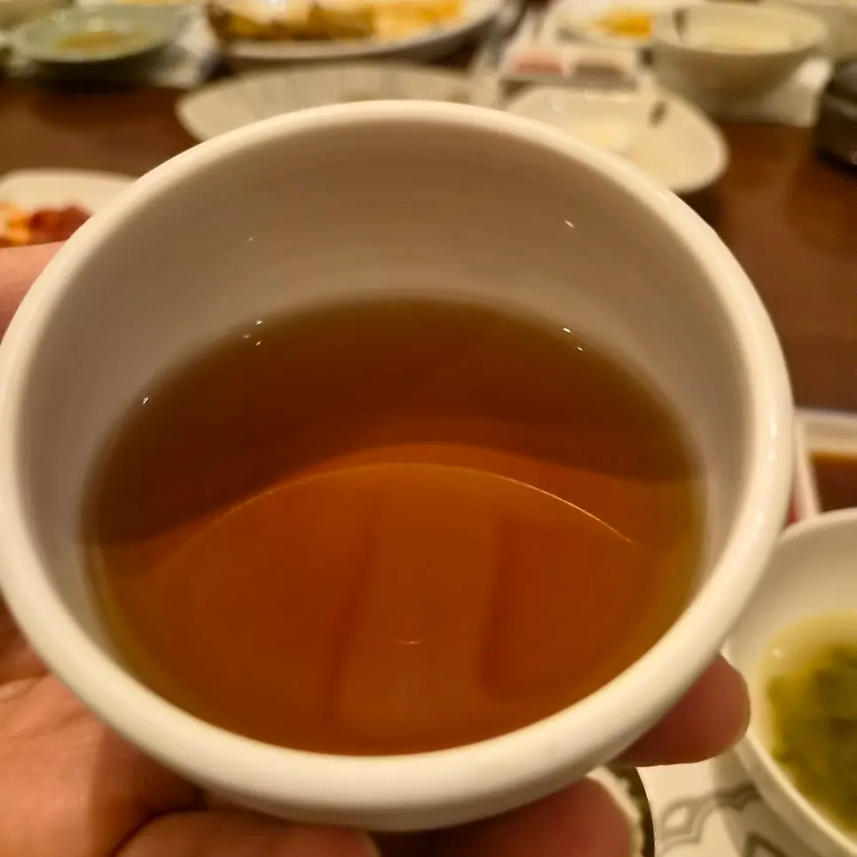 마무리로 나온 시원한 매실차
