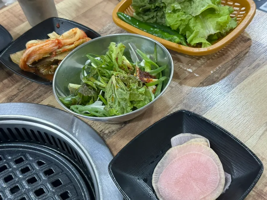 Mentaiko mayo and house pepper pickles served alongside
