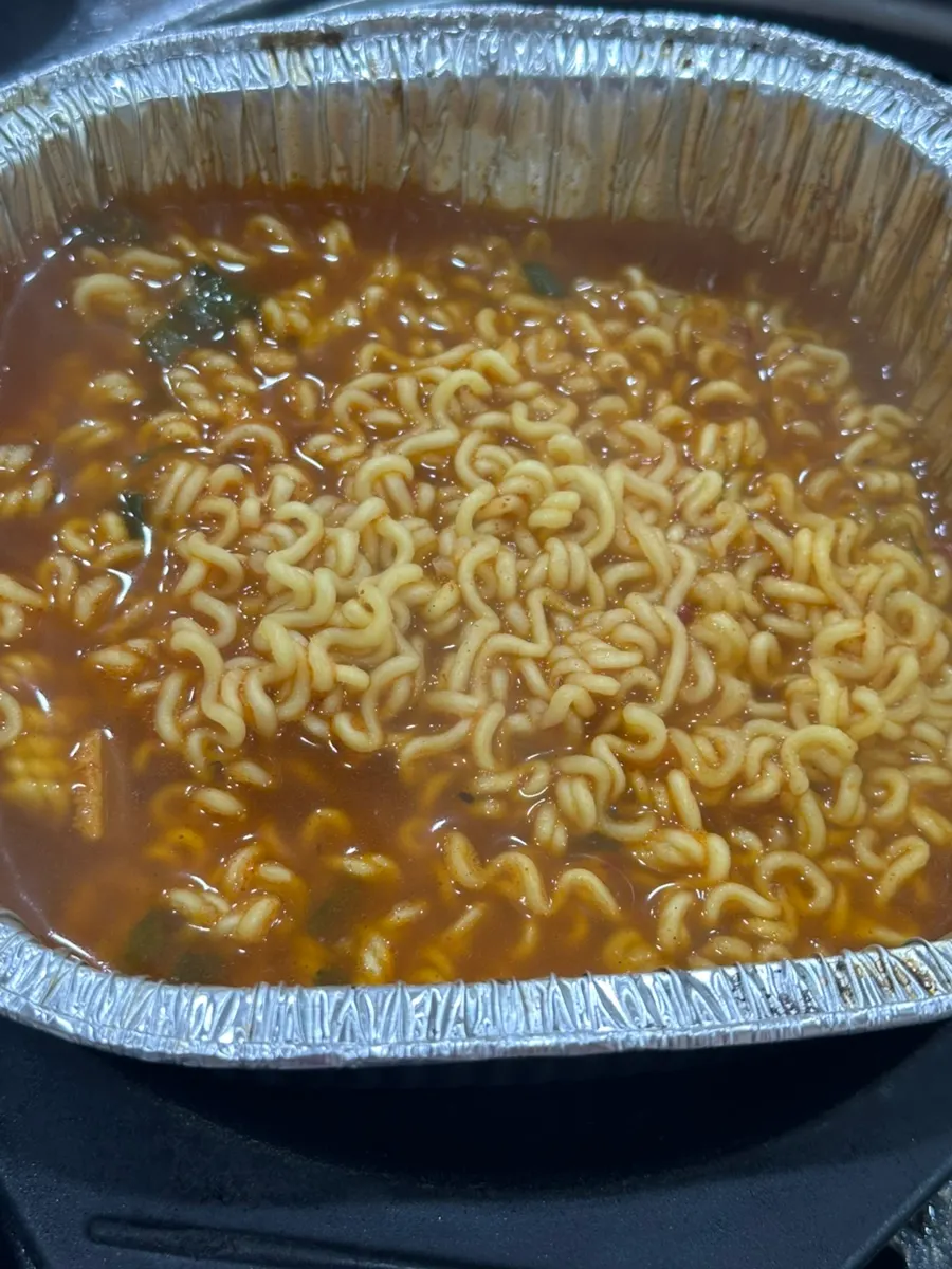 The dessert ramyeon that was ordered