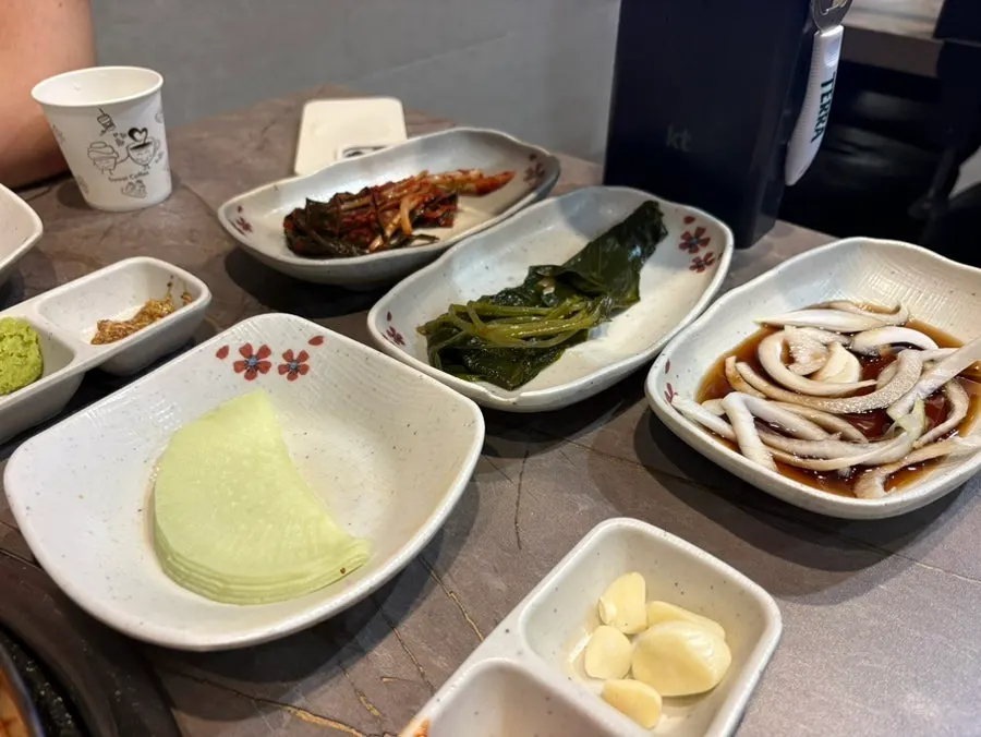 반판 세트와 삼겹살 주문 사진