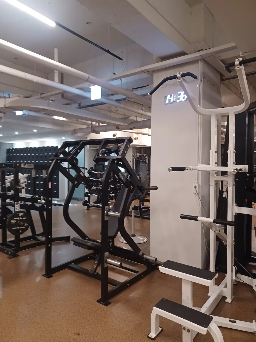 Space with a variety of lower-body machines