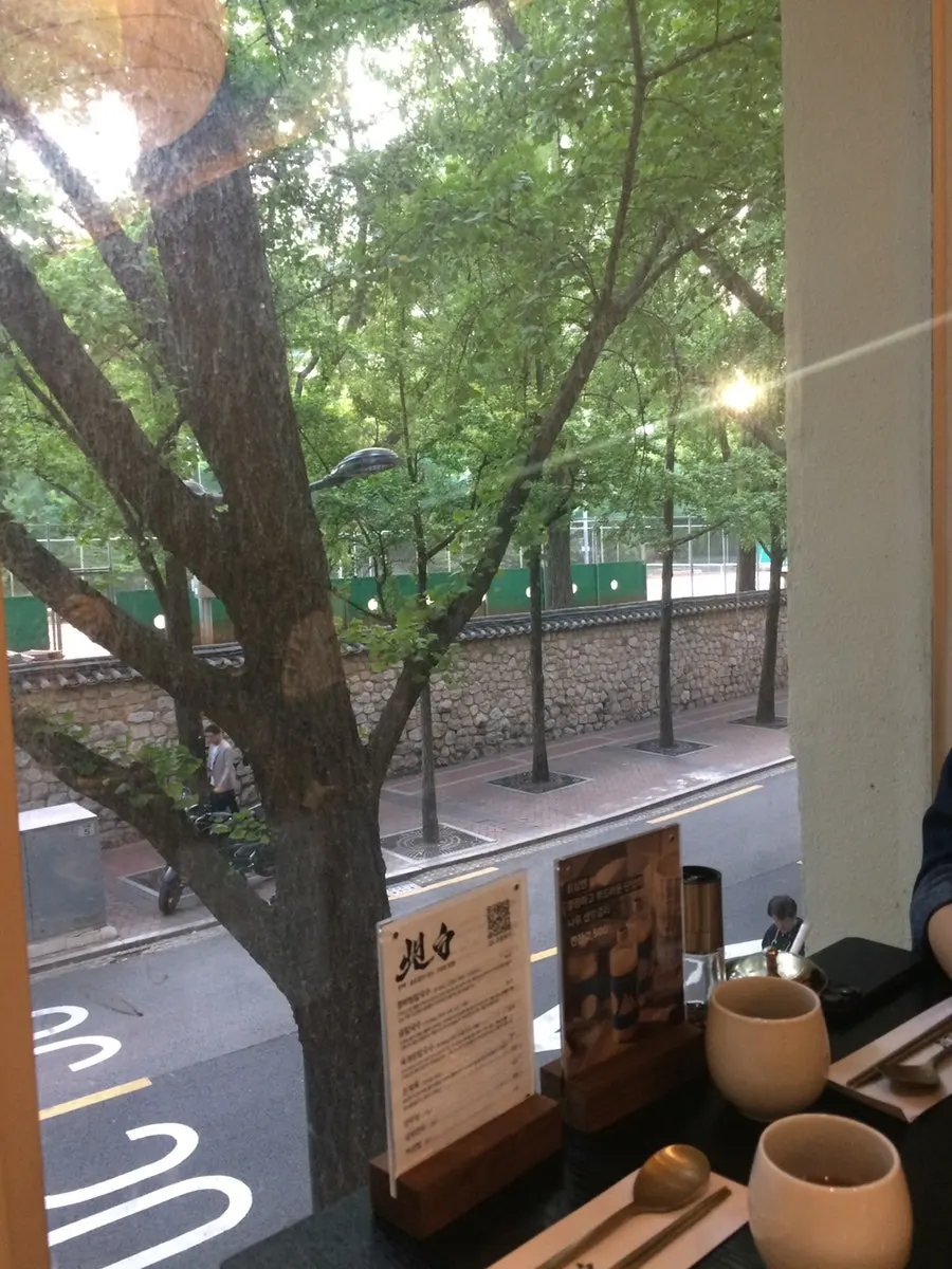 Sunlight streaming through Tanbaek's window view