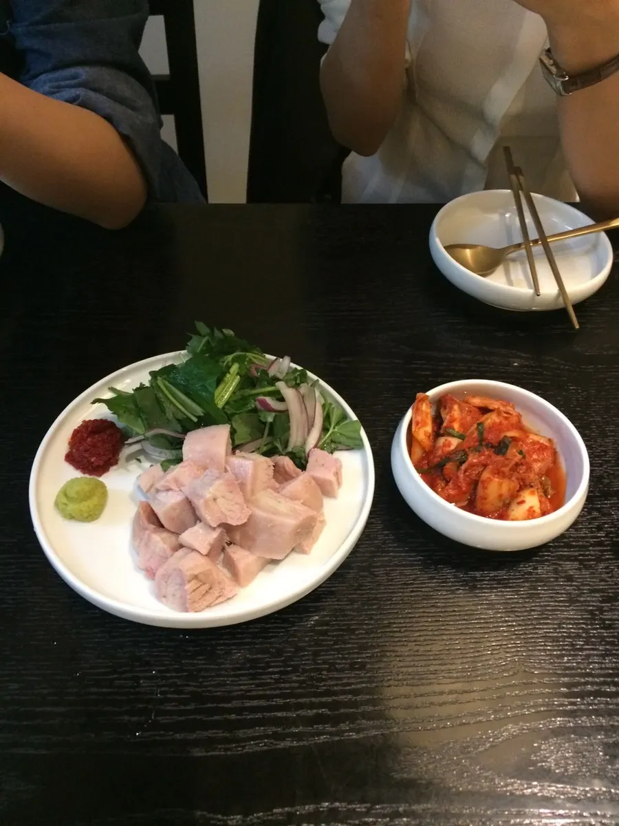 The dishes ordered at Tanbaek