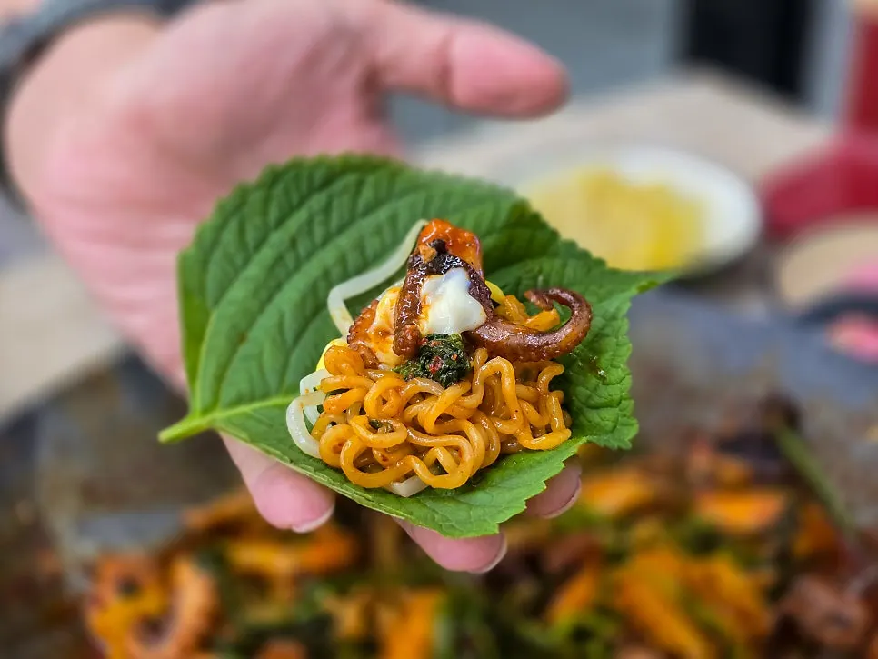 Fried rice topped with snow cheese