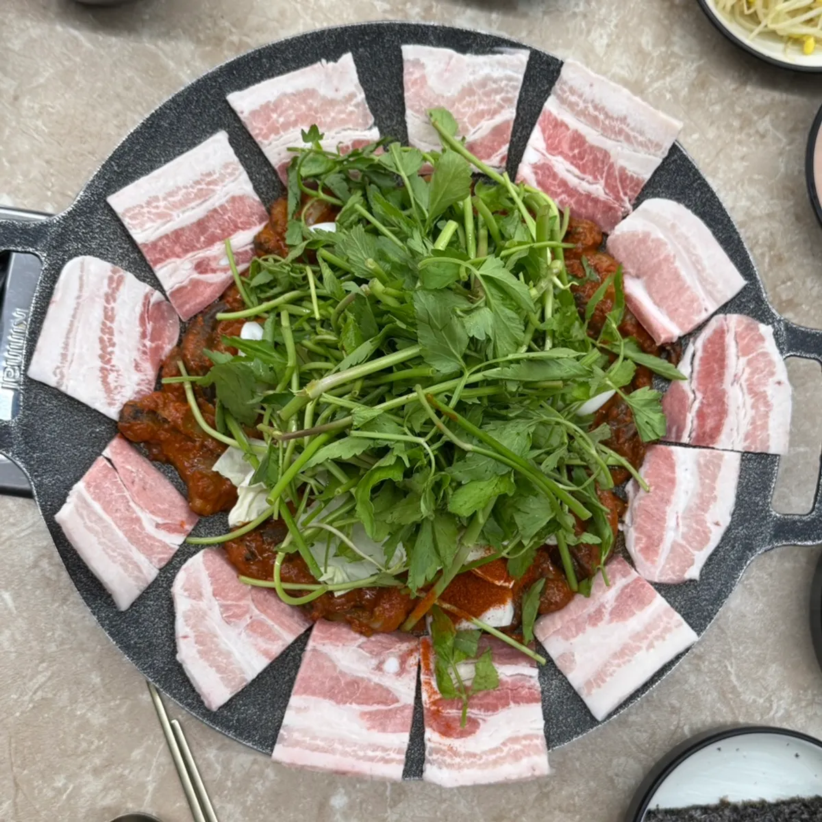 Signature photo of griddled jjukkumi at Jeongipum Jjukkumi Gwangmyeong 1st Branch