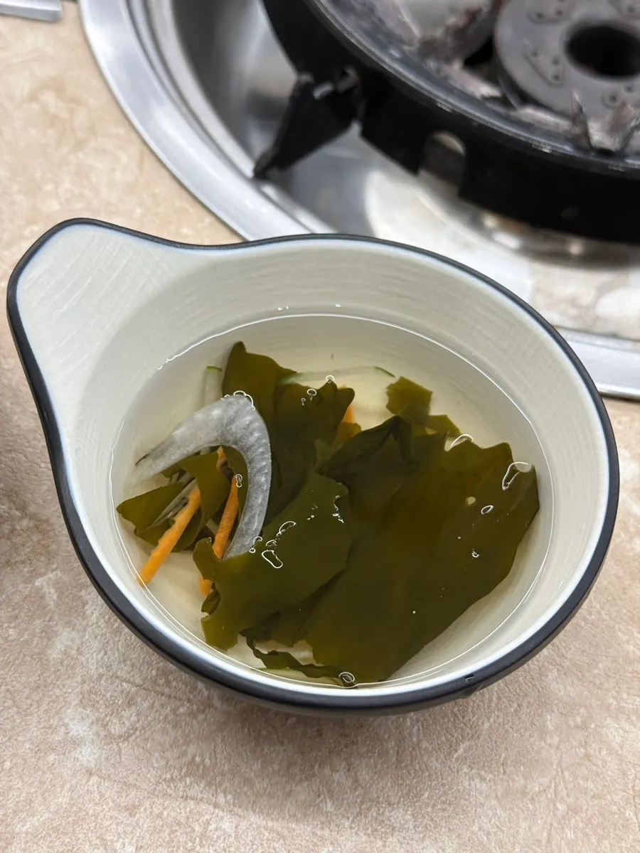 Mayonnaise served alongside basic banchan