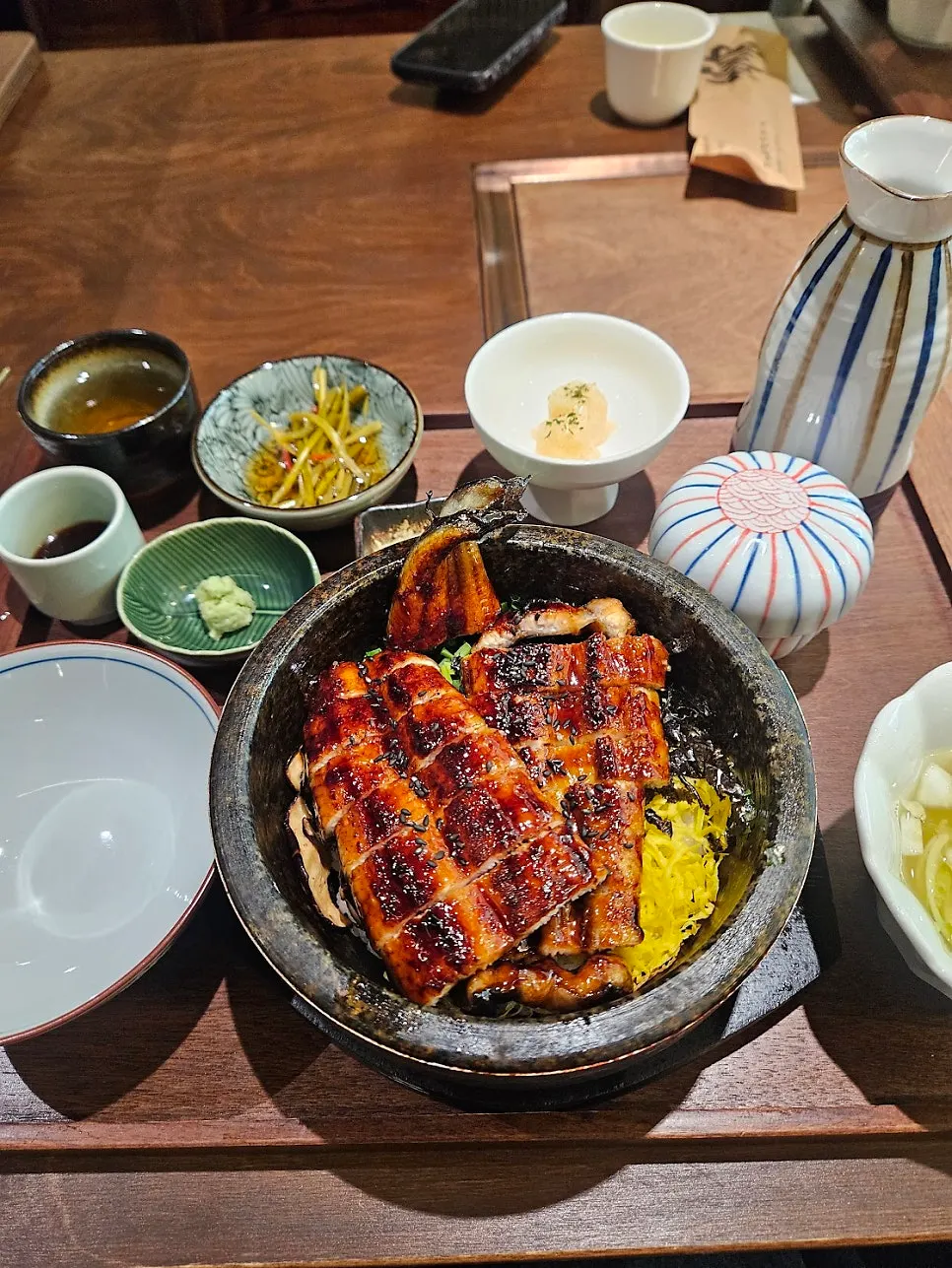실시간 장어 초벌 작업