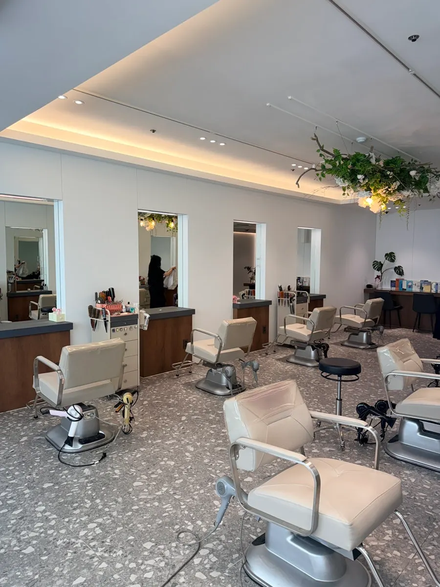 Interior details at Yeum Hair Bundang Jeongja Branch
