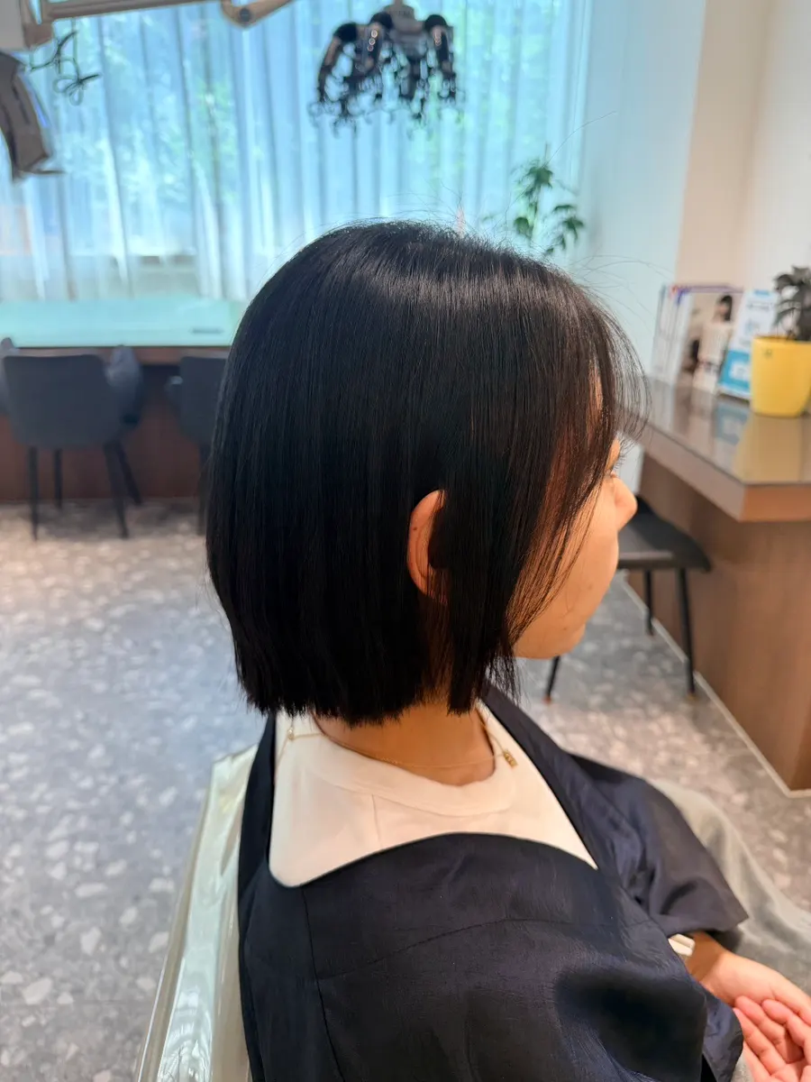 Bob style with a calm, smooth texture