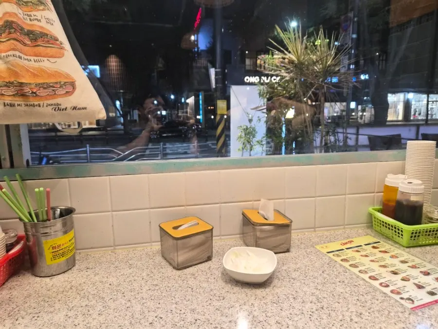 Restaurant interior comfortable for two diners