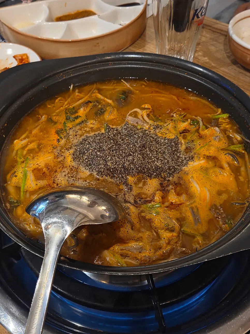 Mandu gangjeong coated in citron sauce