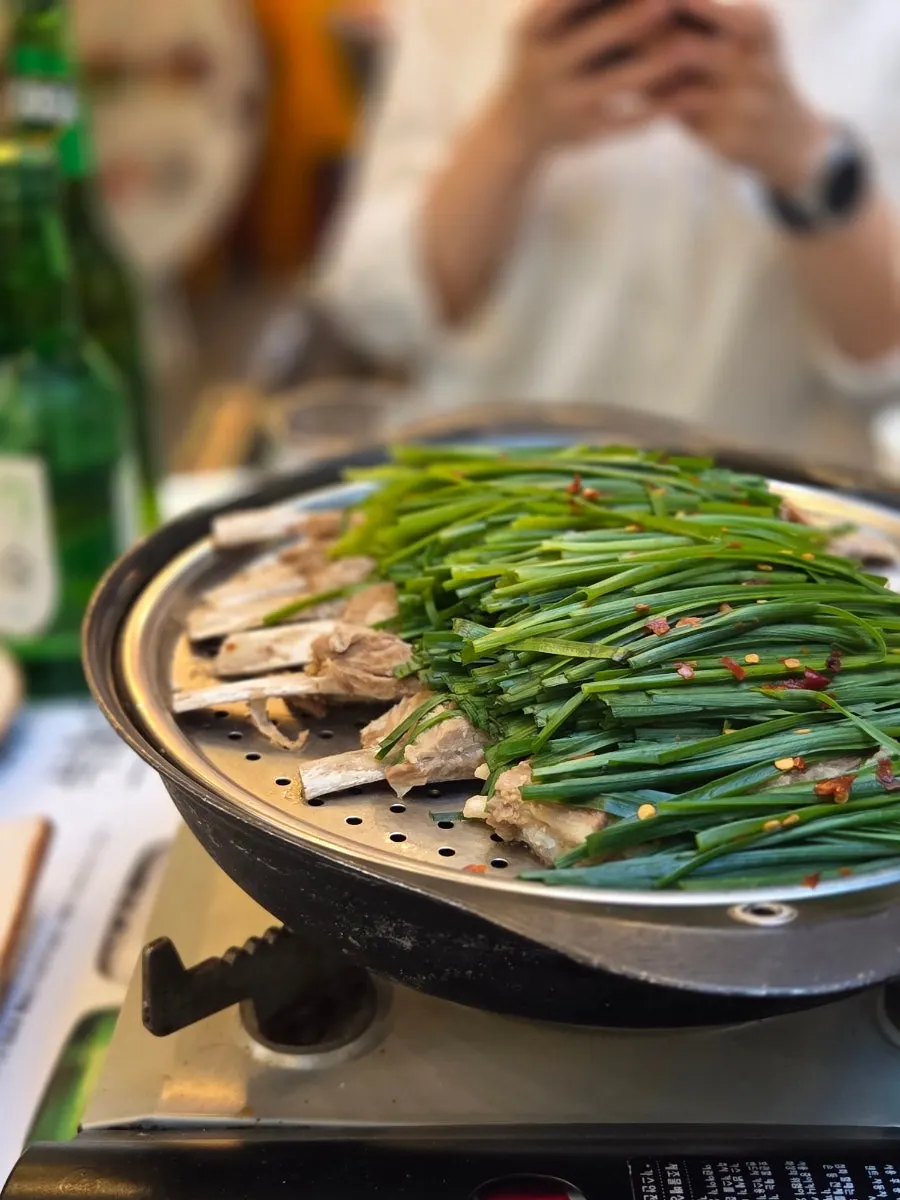 양갈비수육 한상차림