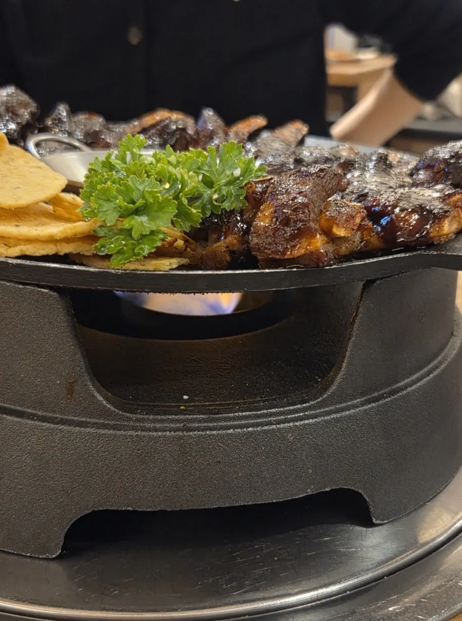 양갈비바베큐 플레이팅