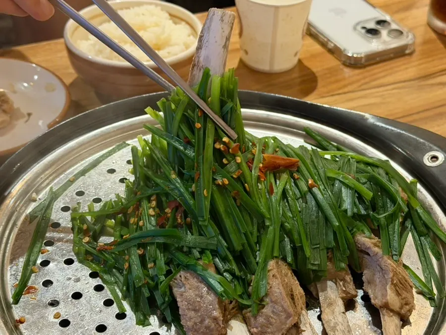 Savory and fragrant boiled lamb ribs