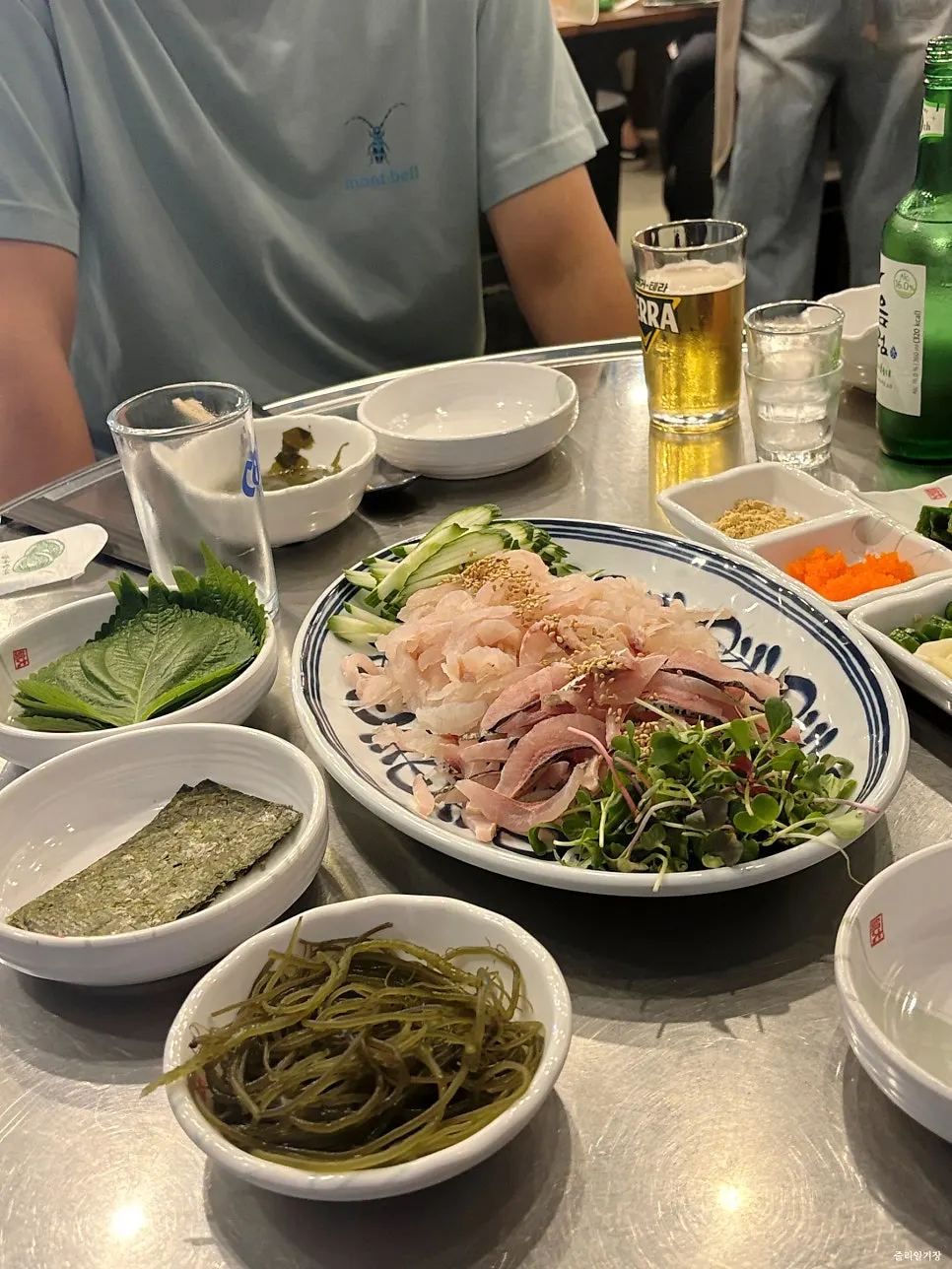포항 당일 직송 자연산 막회 구성