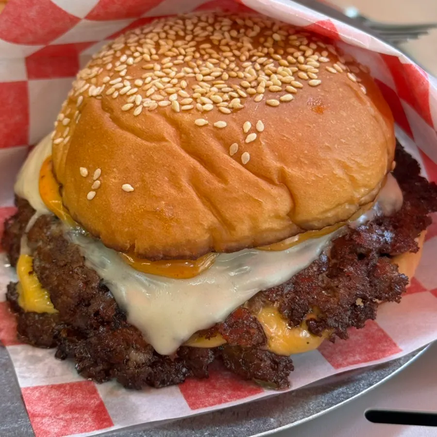 Imsil cheese double cheeseburger