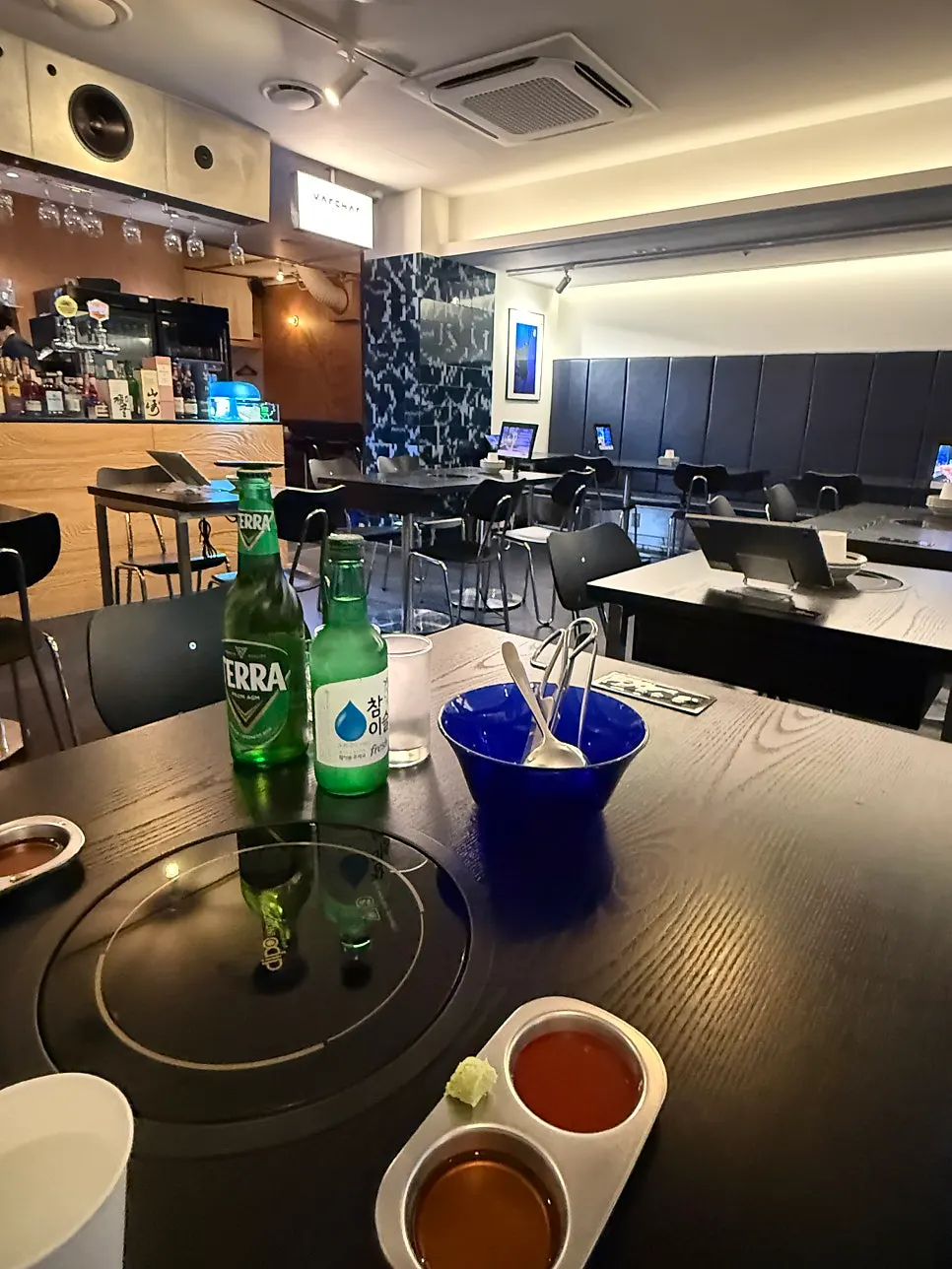 바차 정자점 주류 상차림