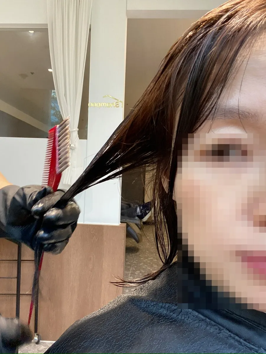 Treatment connecting the ends into C-curls