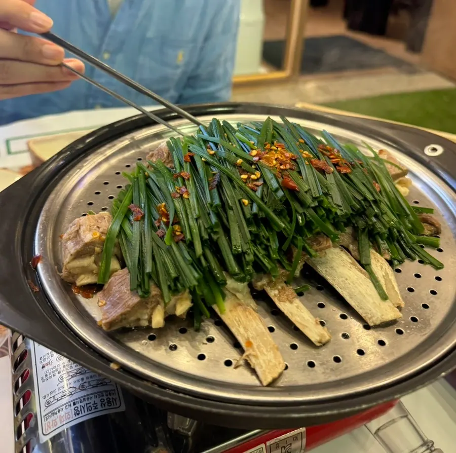 양갈비수육 2인세트 한 상 차림