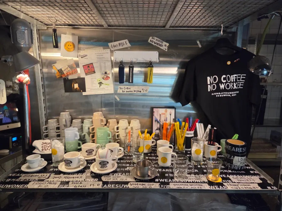 Display of goods including birthday candles