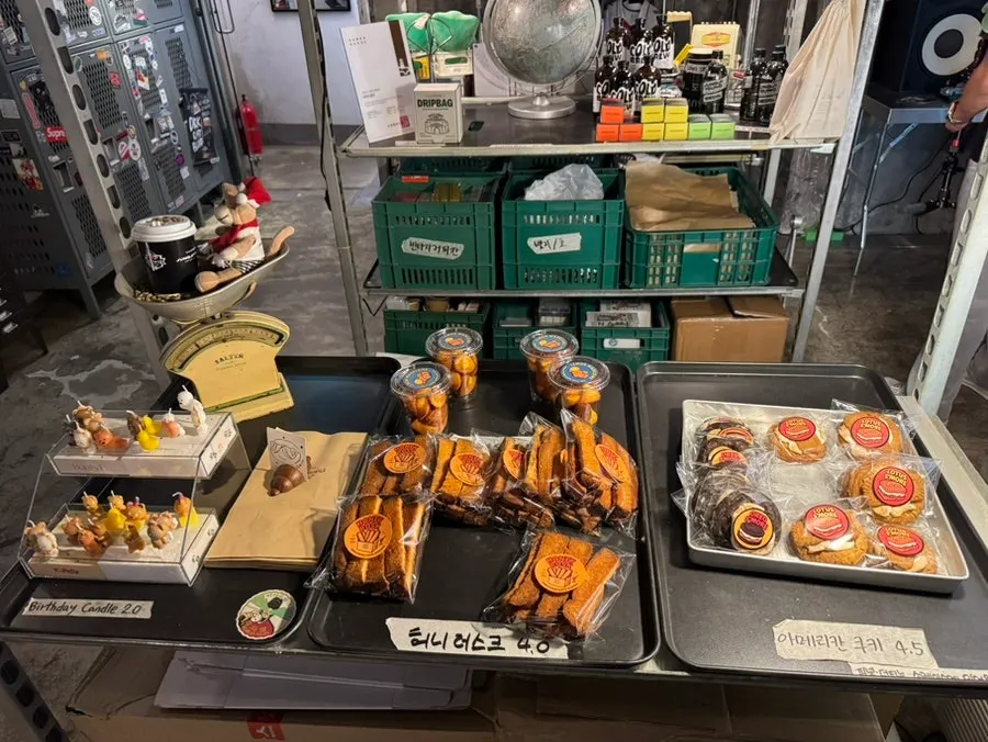 Cake display case, great to pair with coffee