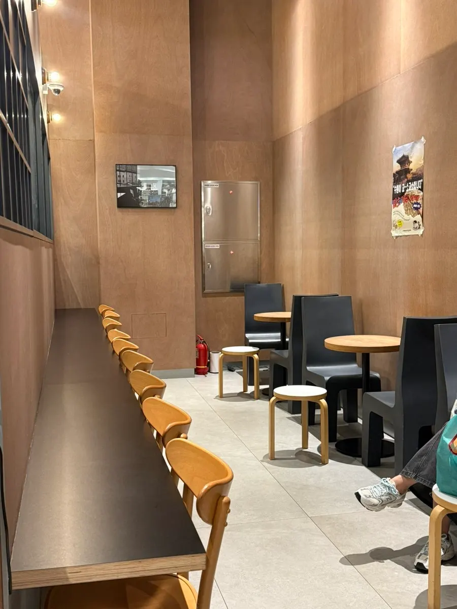 Open, airy café entrance inside Gourmet Street