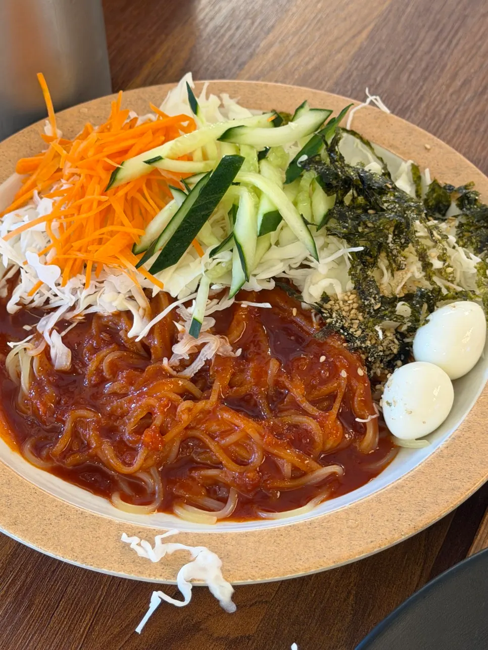 정성카츠 새콤달콤 쫄면 한 그릇