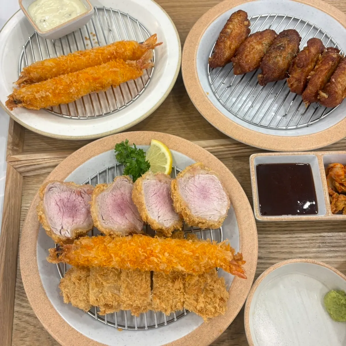 정성카츠 춘천효자점 정성모듬카츠정식 한 상