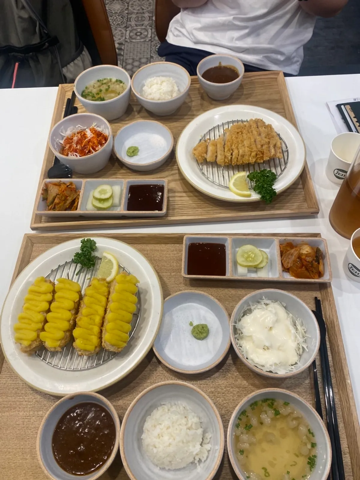 Vertical photo of a tonkatsu set at Jeongseong Katsu in Toegye-dong, Chuncheon