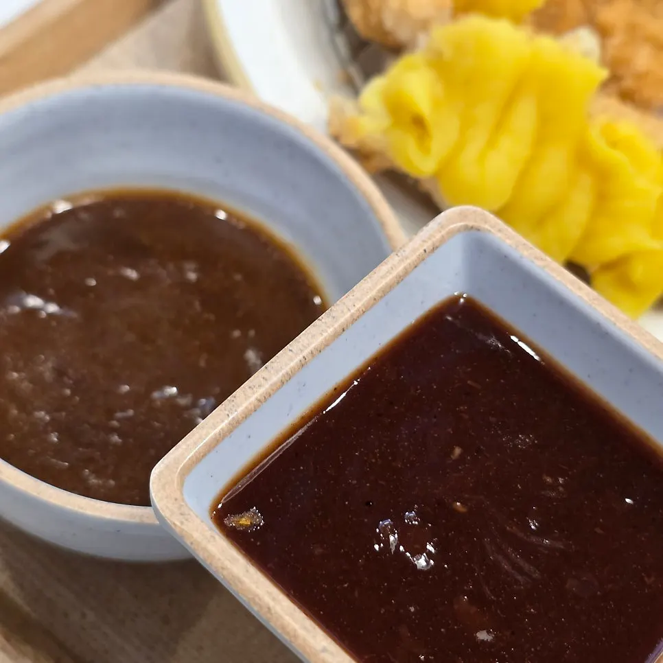 식사를 마친 정성카츠 춘천퇴계점 테이블