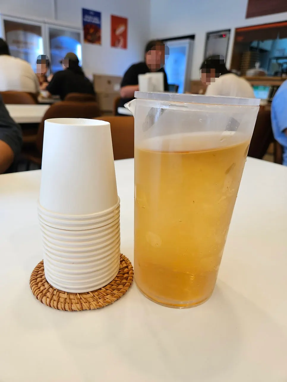 Table-order tablet at Jeongseong Katsu