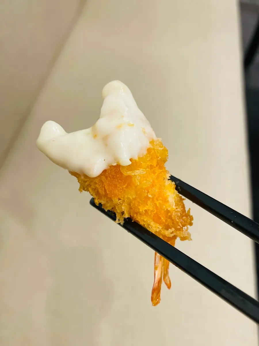 กุ้งทอดกรอบจนถึงหาง