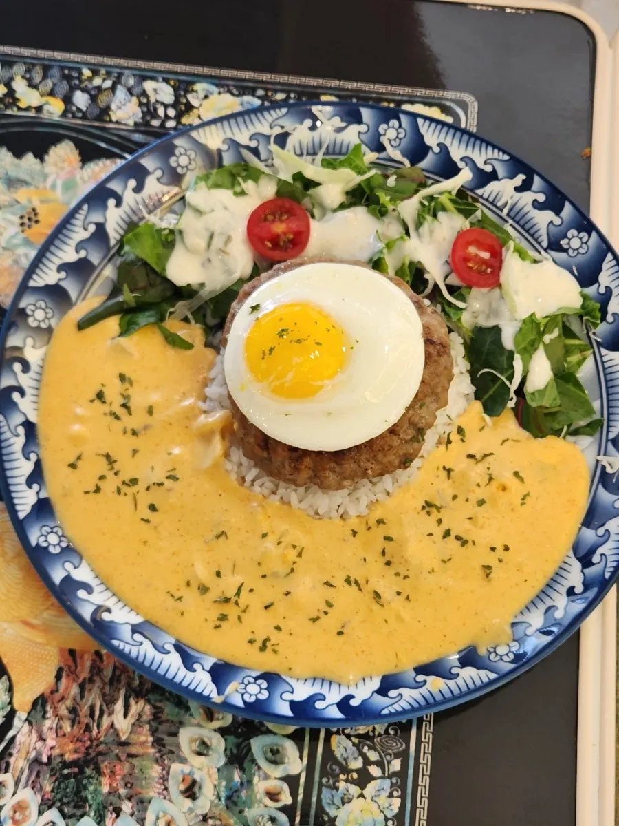 Toowoomba hamburg steak topped with toowoomba sauce