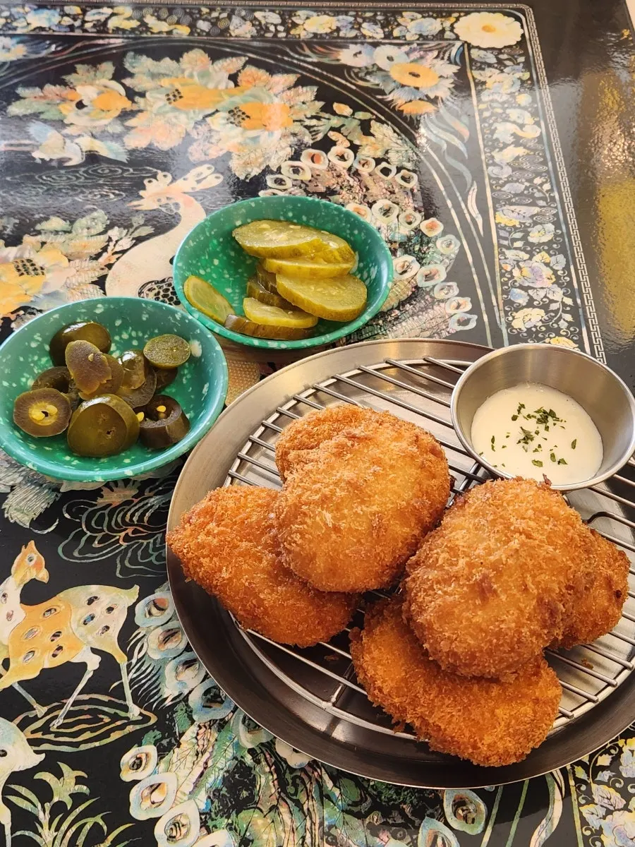 The table filled out with mains and sides