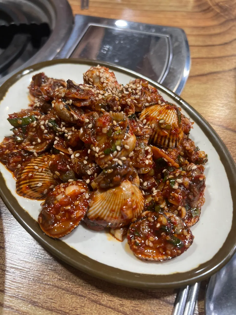 Cockles served with dakbokkeumtang