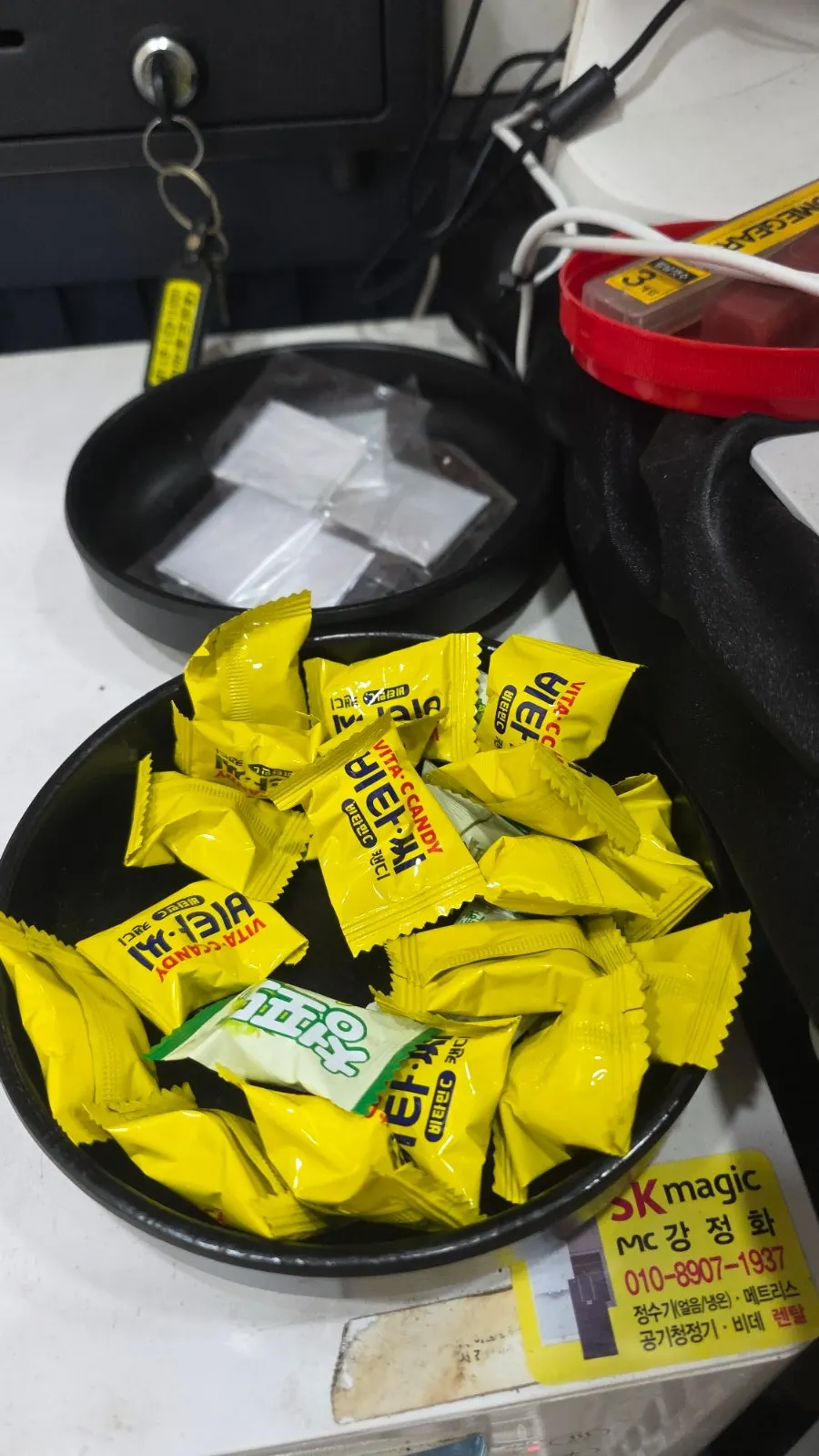 Nearly emptied gamjatang pot