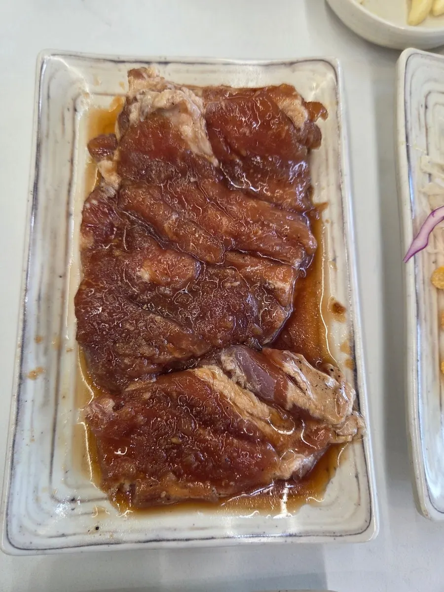 Additional order of one serving of seasoned pork galbi