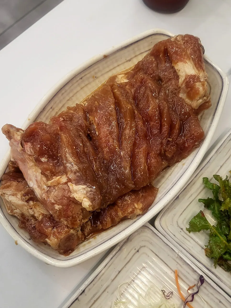 칼집 낸 정원 돼지갈비 3인분