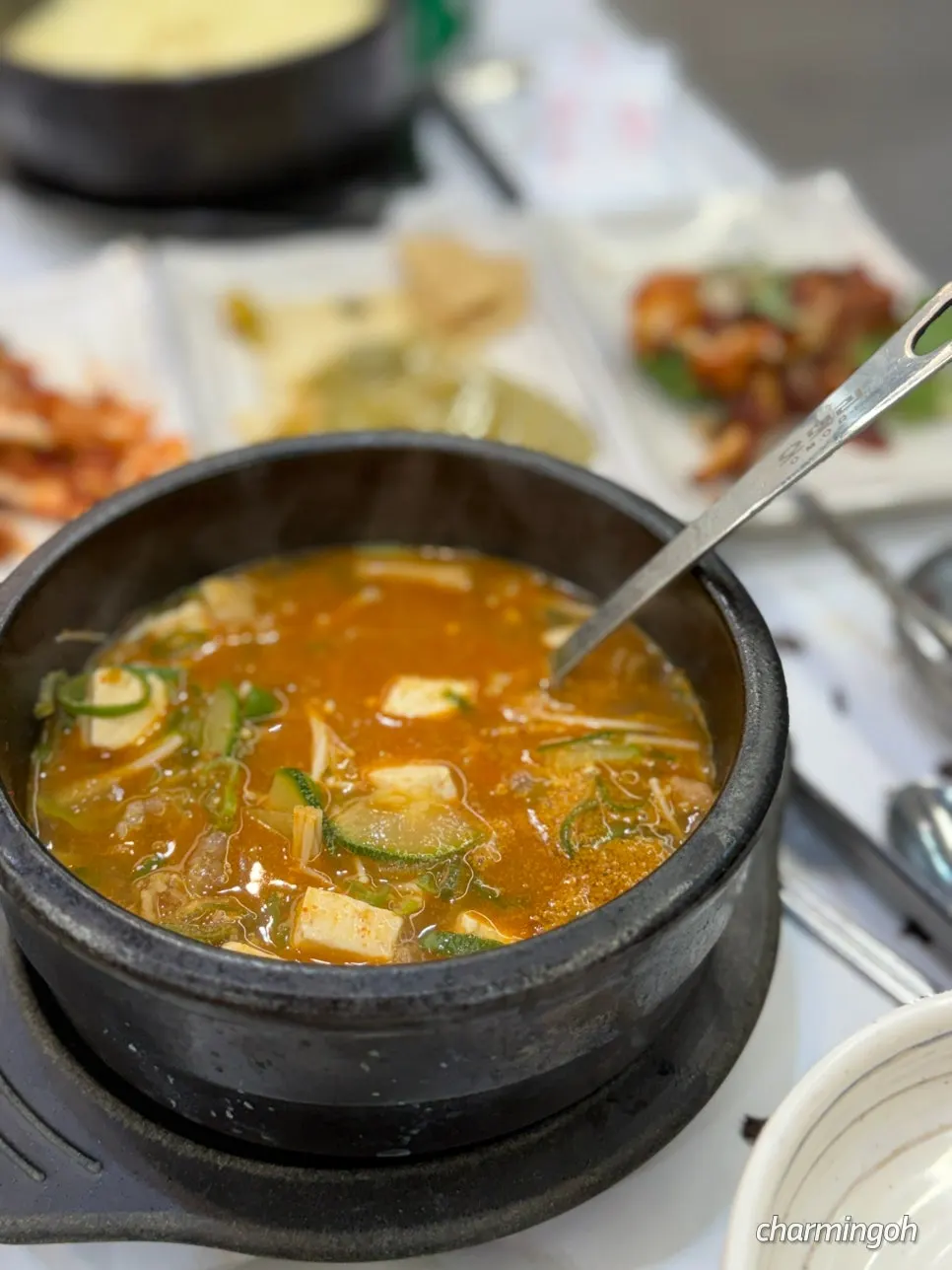 Chadol doenjang stew with beef brisket